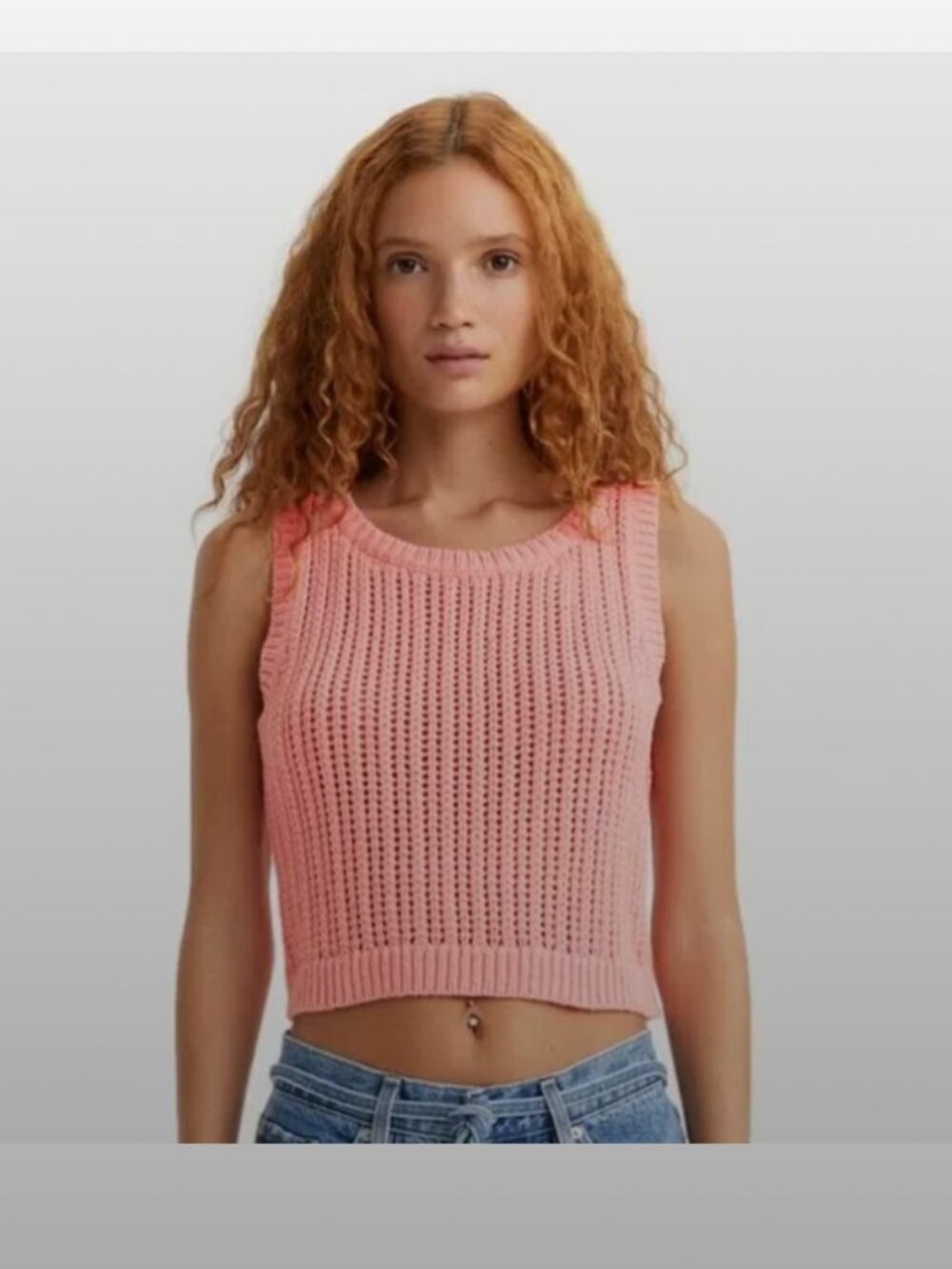 Levi's Knit Pink tank sleeveless top - women's small